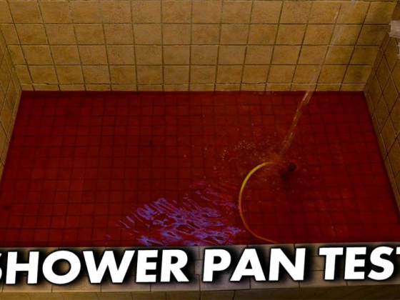 Shower Pan Test Needed?